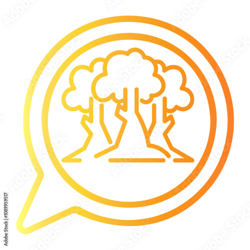 chat Line Gradient Icon