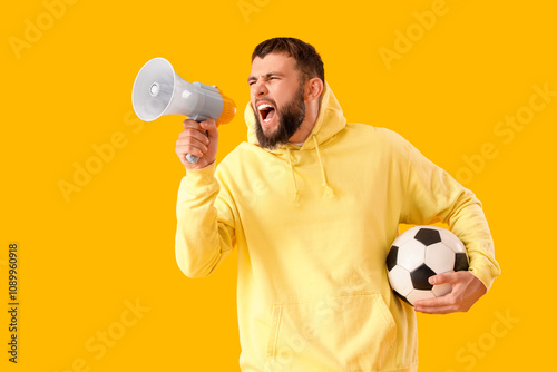 Handsome young man with soc...