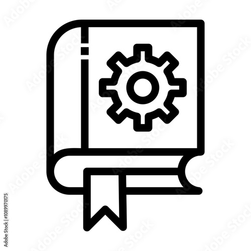 engineering handbook Line Icon
