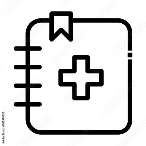 nurse handbook Line Icon