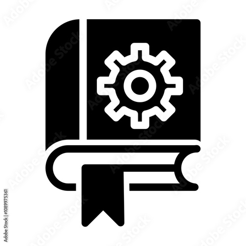 engineering handbook Solid icon