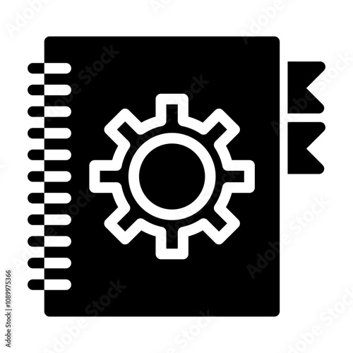 engineering handbook Solid icon