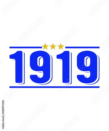 Persib Bandung 1919 logo with three stars above it