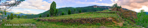 Antiguo castillo de cirat con vistas al aljibe photo