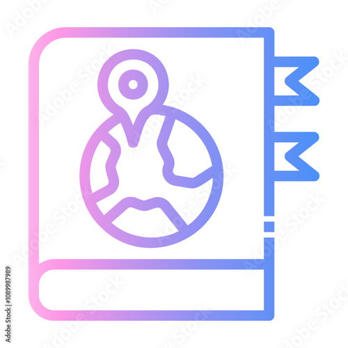 handbook Line Gradient Icon