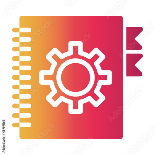 engineering handbook Gradient icon