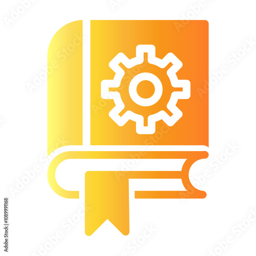 engineering handbook Gradient icon