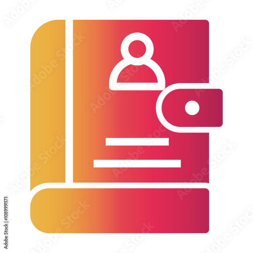 employee handbook Gradient icon