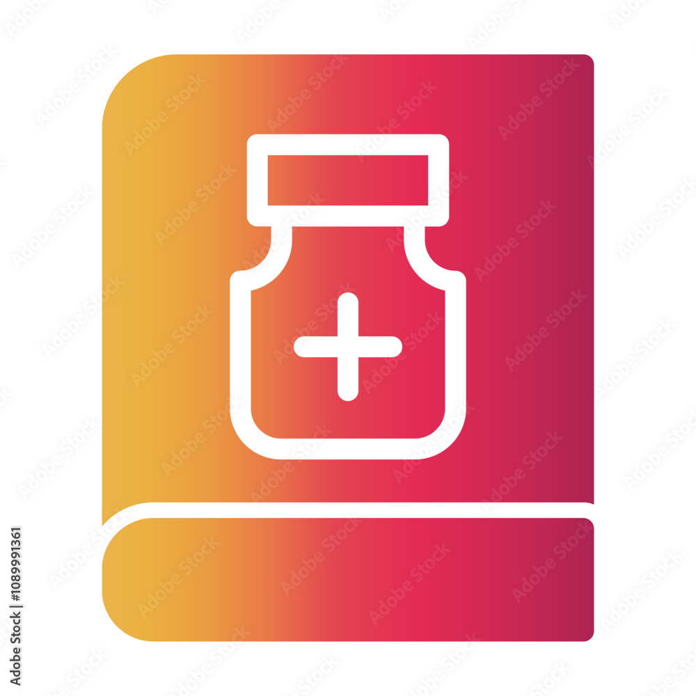 Fototapeta premium book Gradient icon