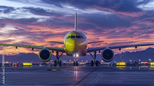 The airline's Airbus A320neo aircraft at Las Vegas Airport. in the united states