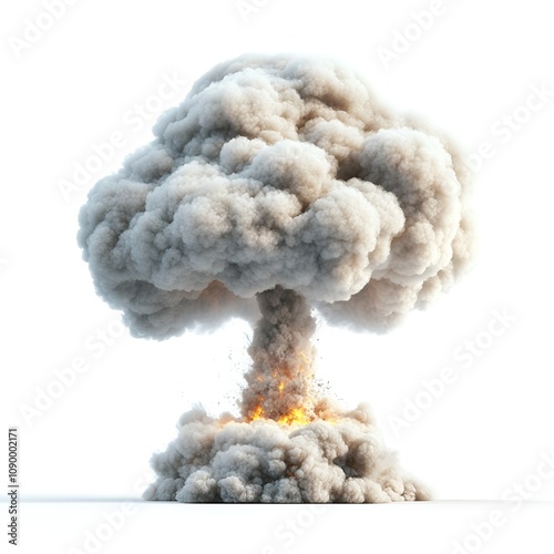 Nuclear Explosion with Mushroom Cloud photo