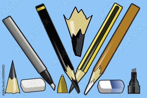 lápiz y goma para empezar a dibujar