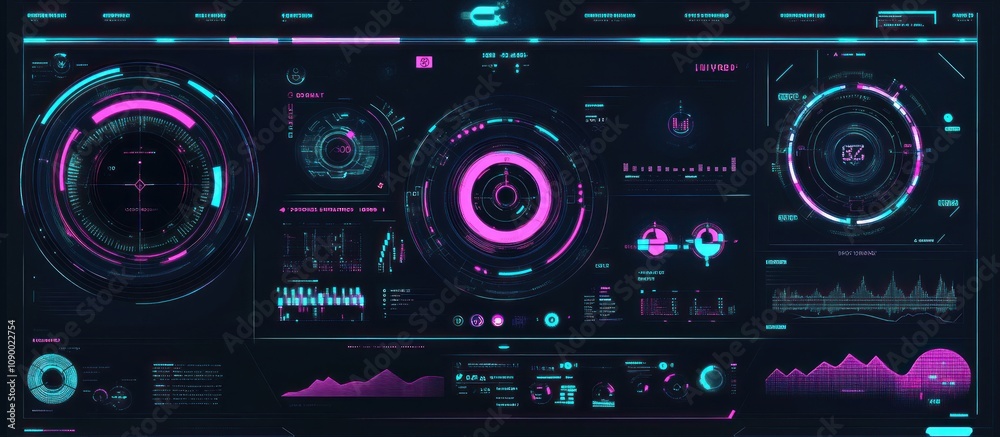 Fototapeta premium Futuristic Interface Design