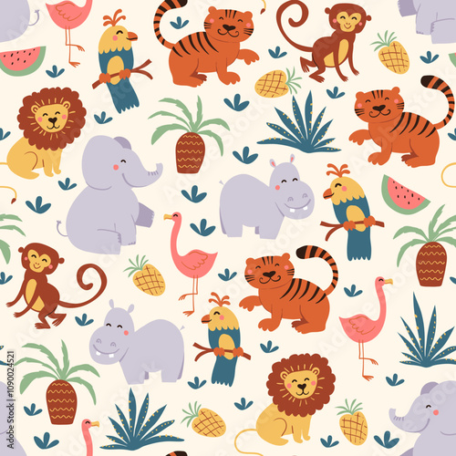 Safari baby animals