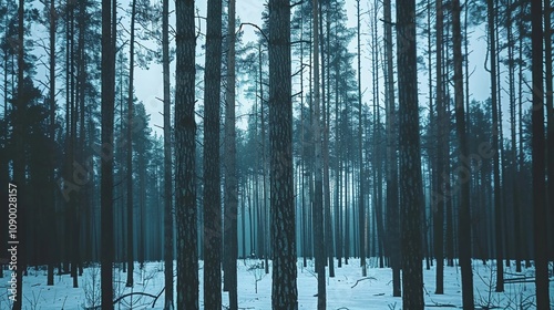 towering trees in the forest