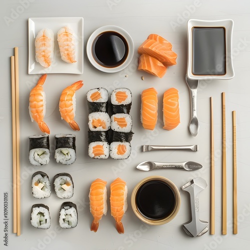 Exploring the Essential Tools of a Dedicated Sushi Chef's Culinary Mastery photo