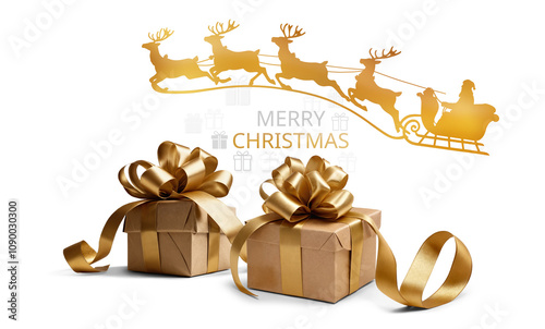 Christmas gifts wrapped in ...