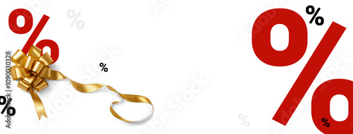 golden gift bow, gift ribbo...