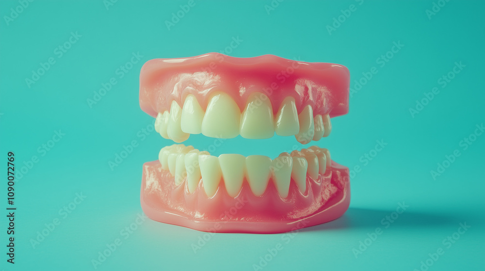 Fototapeta premium teeth and dental instruments