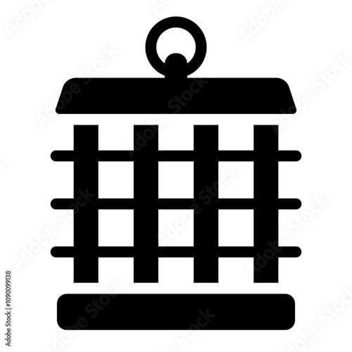 Tableau sur toile Insect trap or bug zapper glyph icon for pest control