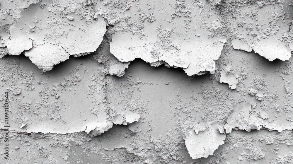 Obraz premium Peeling paint on a weathered wall.