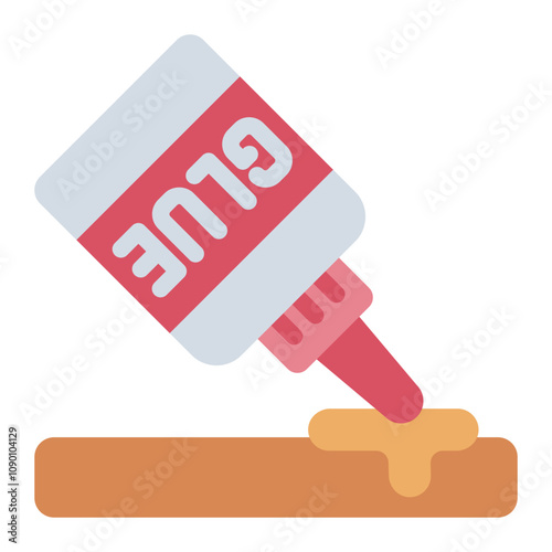 Glue bait trap flat icon for capturing pests with adhesive