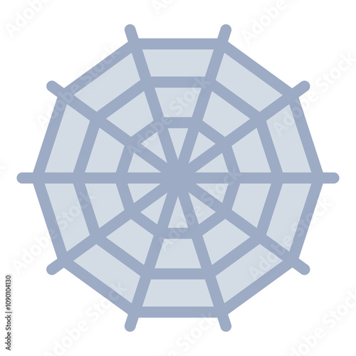 Spiderweb flat icon representing arachnid