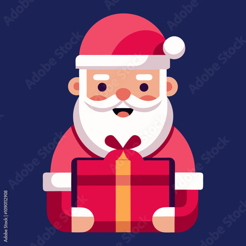 Shanta clause Christmas vector illustration  