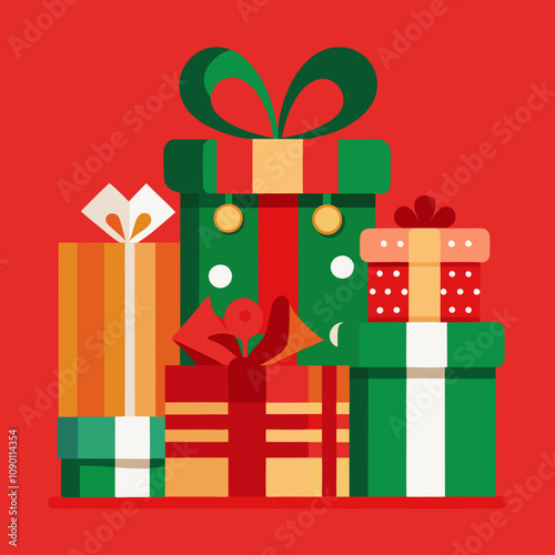 gift boxes vector illustration
