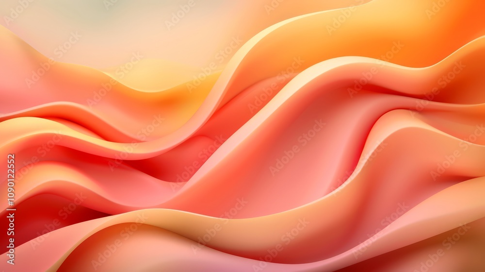 Fototapeta premium Soft Minimalist Design with Smooth Blending Colors