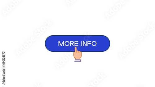 Animated more info Buttons on white background
