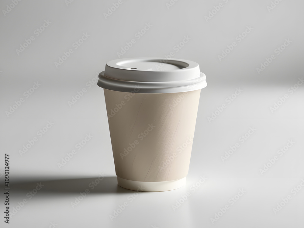paper coffee cup mock up isolated on white background paper coffee cup mock up isolated on white background