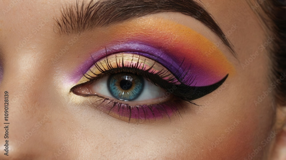 Obraz premium Colorful Eye Makeup