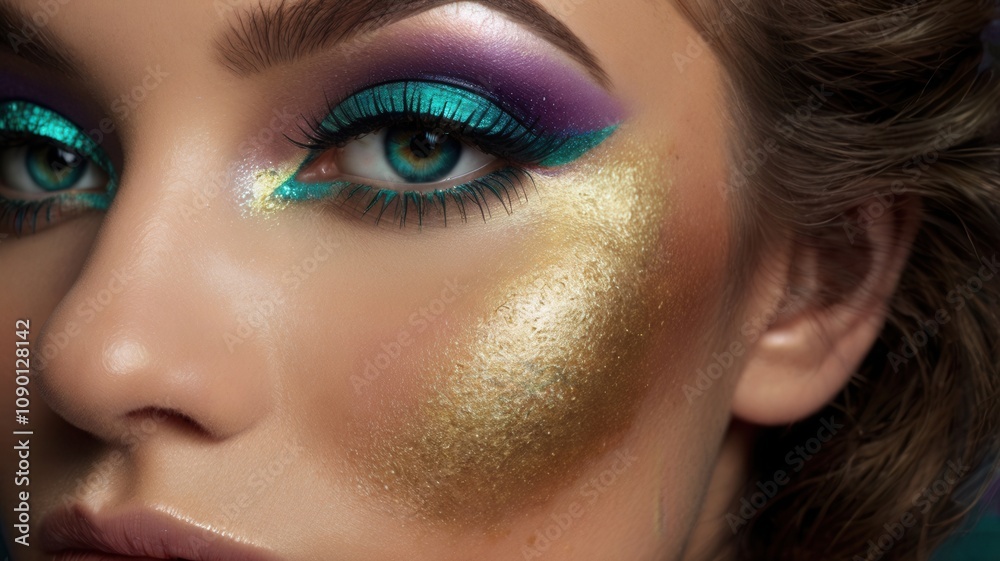 Fototapeta premium Colorful Eye Makeup