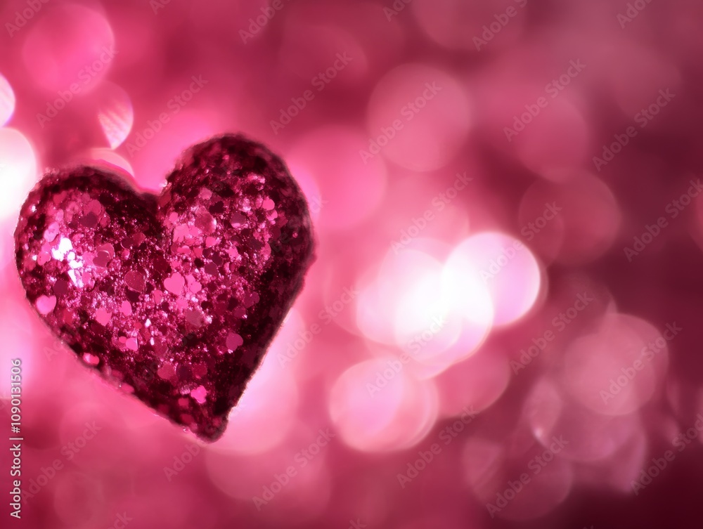 Obraz premium A vibrant heart-shaped object set against a soft pink background, capturing the essence of love and affection perfect for Valentine's Day celebrations.
