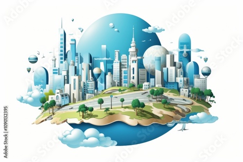 World Tourism Day. Banner, poster, publication on social networks.