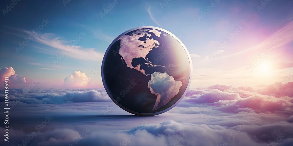 A Global Perspective Earth Above a Sea of Clouds at Sunrise A Global Perspective Earth Above a Sea of Clouds at Sunrise