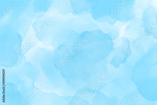 Blue abstract watercolor background wallpaper