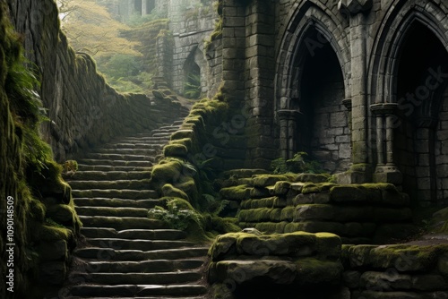 Stunning photos show the majestic interior and elegant arches of the historic castle