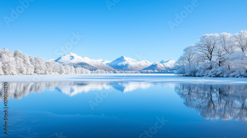 Frozen Serenity: A tranquil...