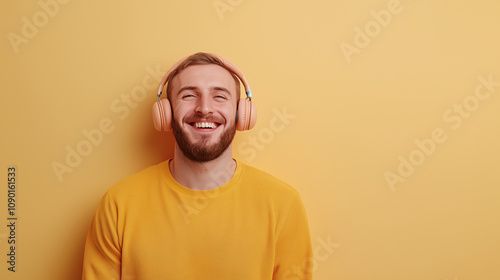 Joyful Groove: A man smiles...