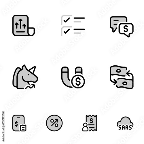 Finance Duotone Icons Set Vol.3