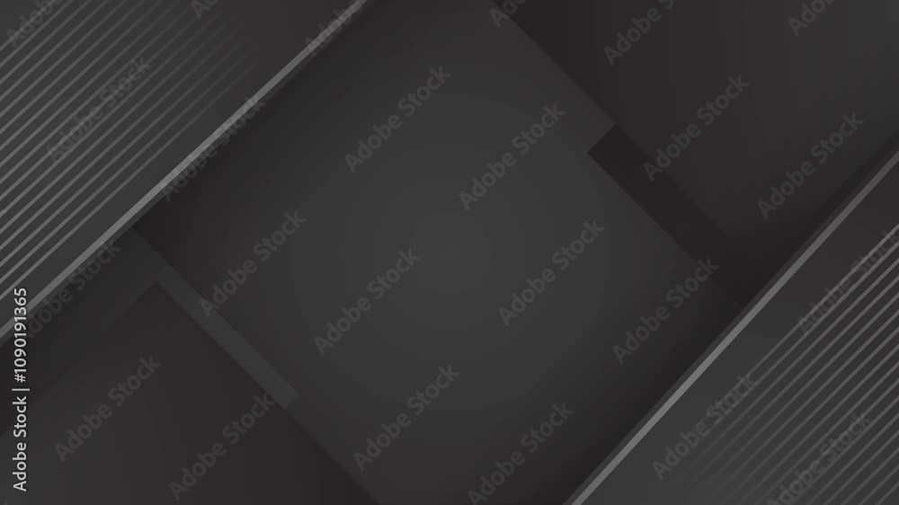 black and gray pattern featuring modern geometric lines with space for text seamless 4k video background motion pop art design