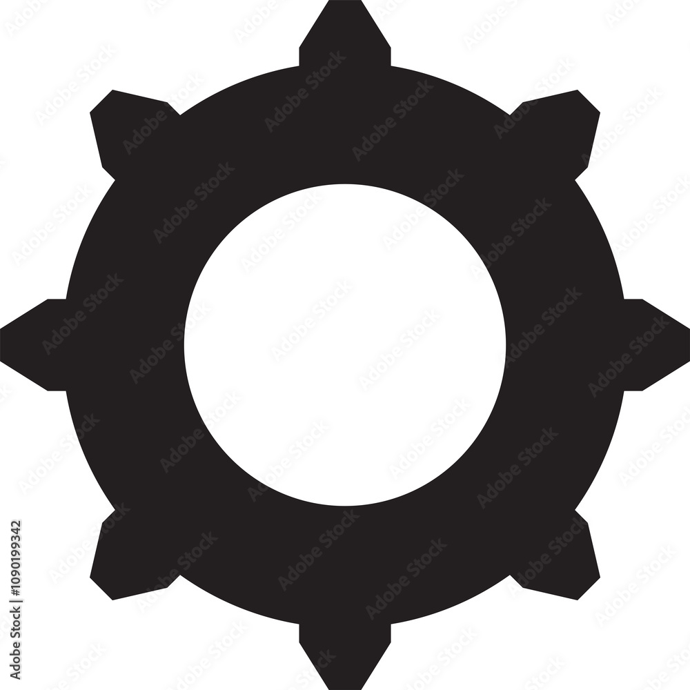 Fototapeta premium Gear Icon Illustration 