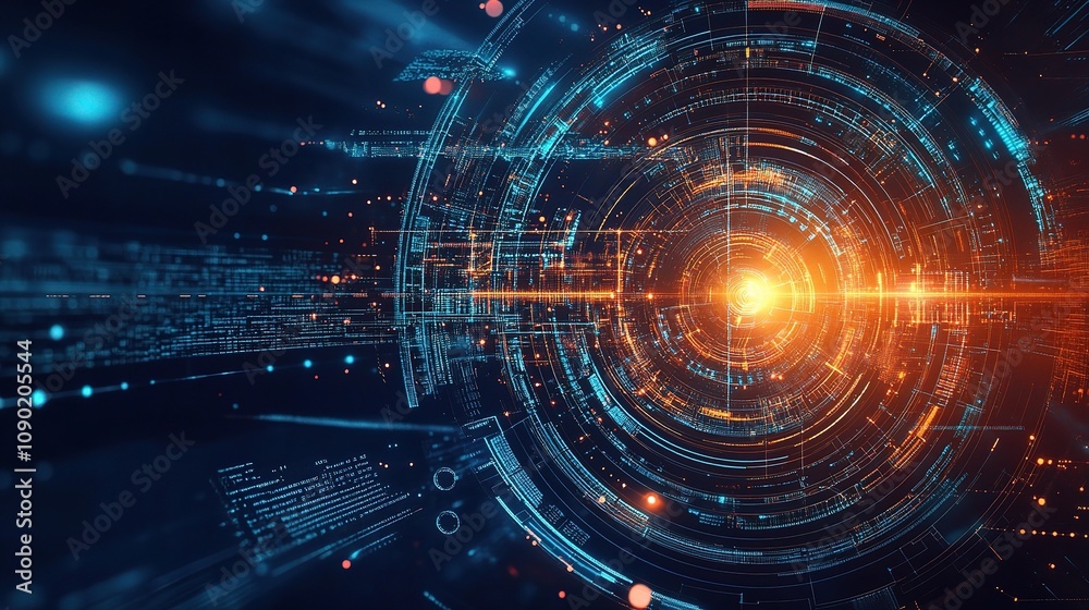Obraz premium Futuristic Engineering Concepts Featuring Sleek Design Elements and Advanced Visuals for Innovative Technology and Digital Interfaces