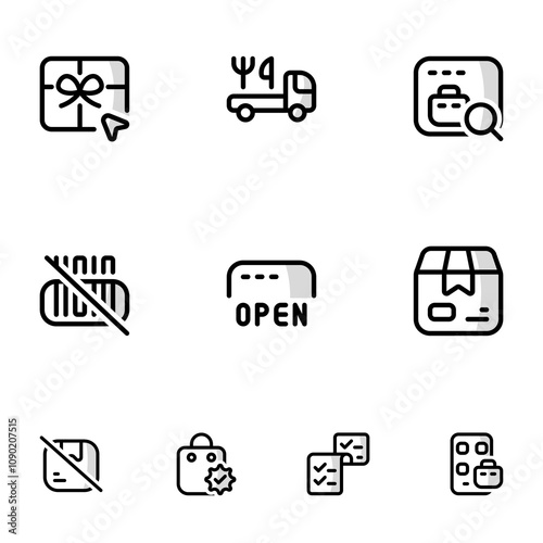  E-Commerce Shady Icons Set Vol. 4 photo