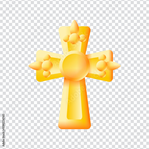 Catholicism vector design in EPS 10 format. This symbolic illustration represents core elements of the Catholic faith, such as crosses, rosaries, churches, saints, or sacred imagery. Ideal for use in 