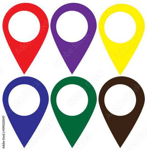 Free Download Pin icon vector illustration. Location sign and symbol. destination icon. map pin - GFXLoad