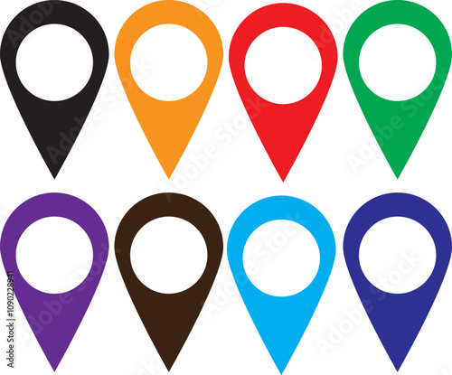 Pin icon vector illustration. Location sign and symbol. destination icon. map pin