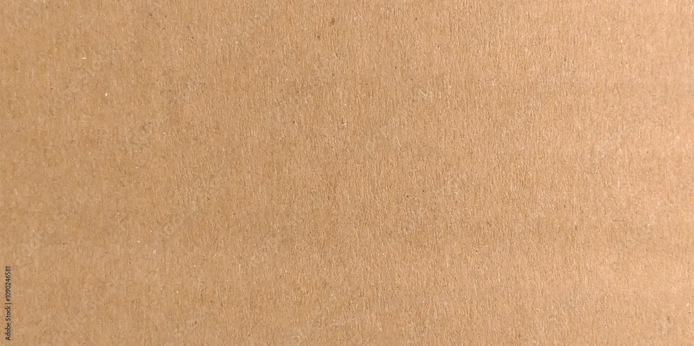 Fototapeta premium Background of brown kraft paper or cardboard texture. Abstract pattern of beige rough carton, old paper sheet, parchment or papyrus surface, vector
